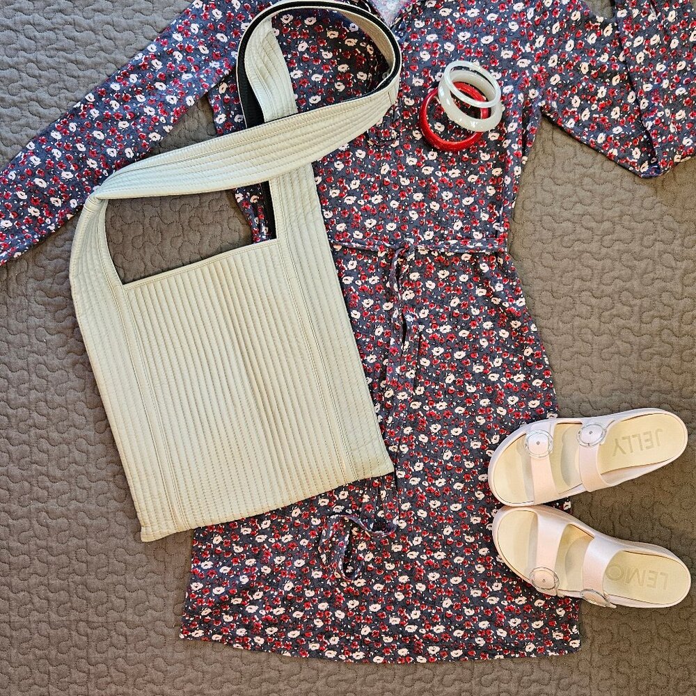 Boden Floral Patterned ShirtDress